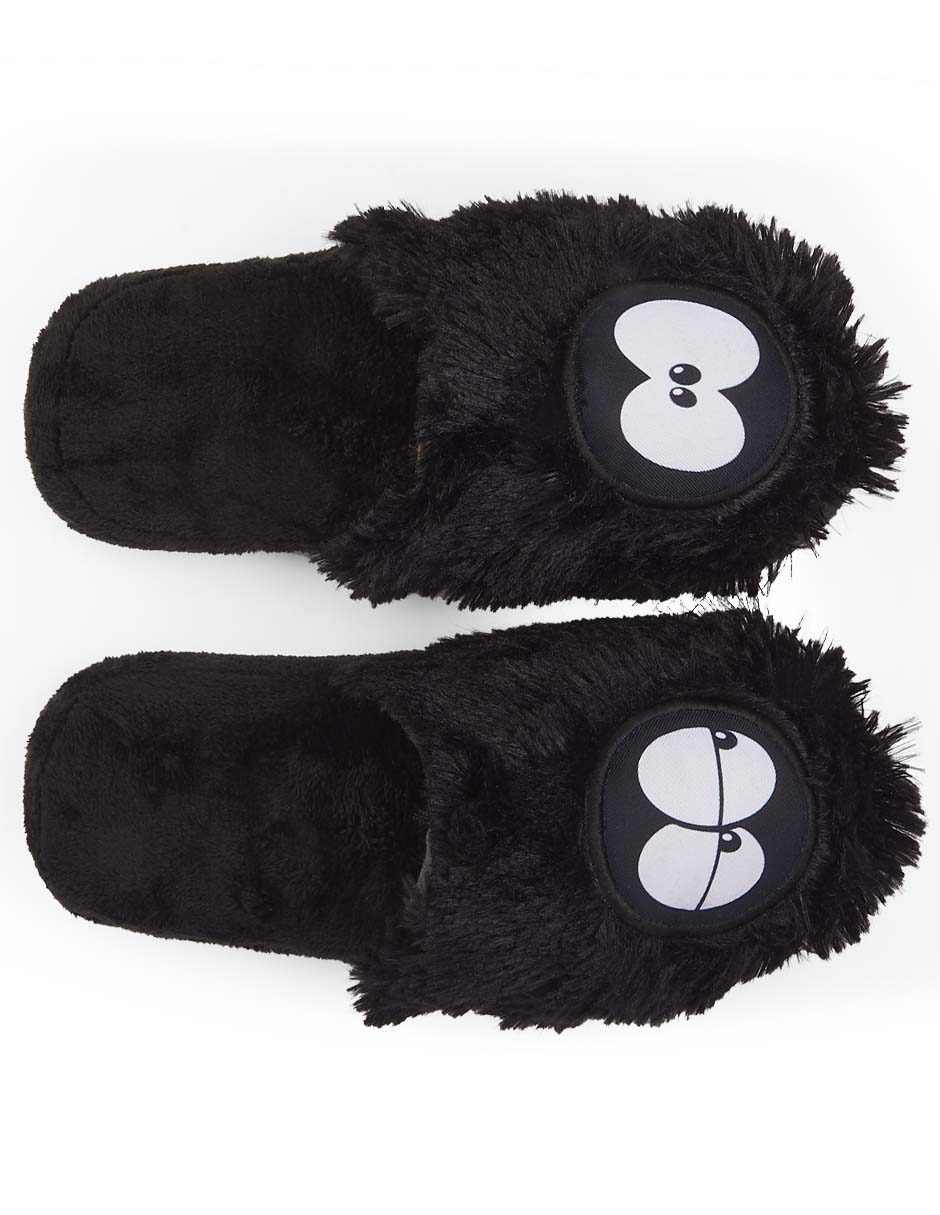 Foto 2 | Pantuflas Erizo Clothing Monstruo color Negro para Mujer