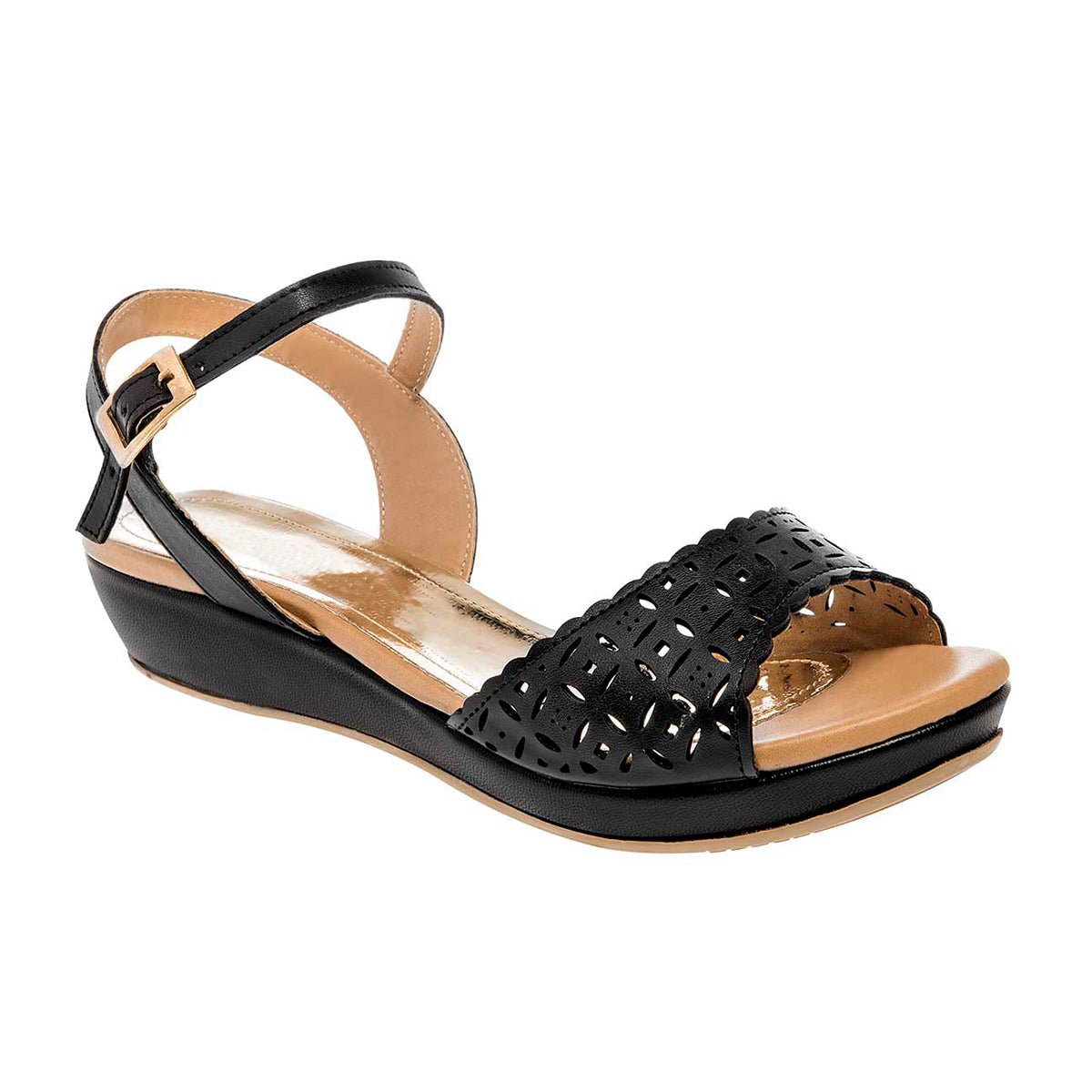 Sandalias con Tacón Rbbasics color Negro para Mujer