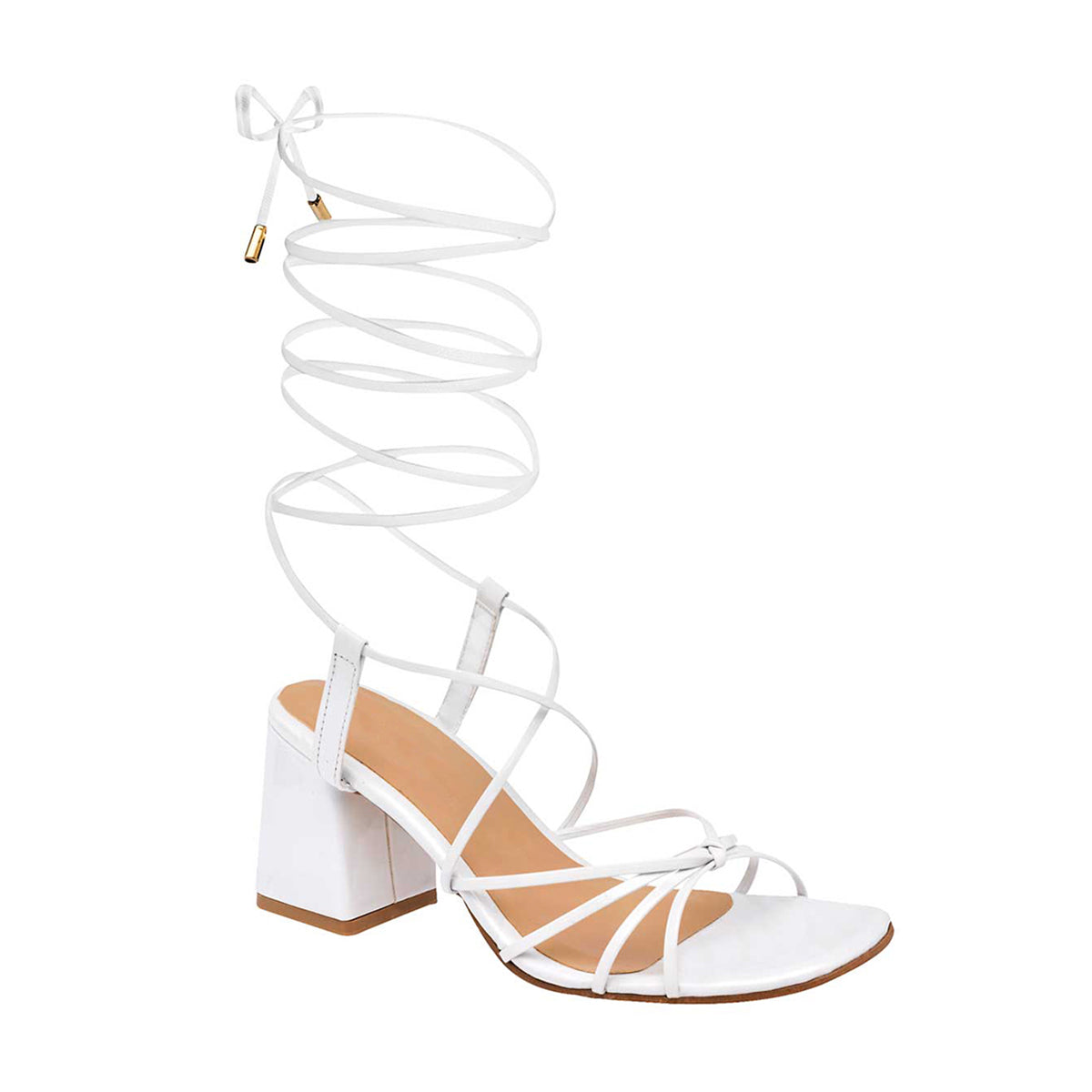 Sandalias con Tacón Rbcollection color Blanco para Mujer