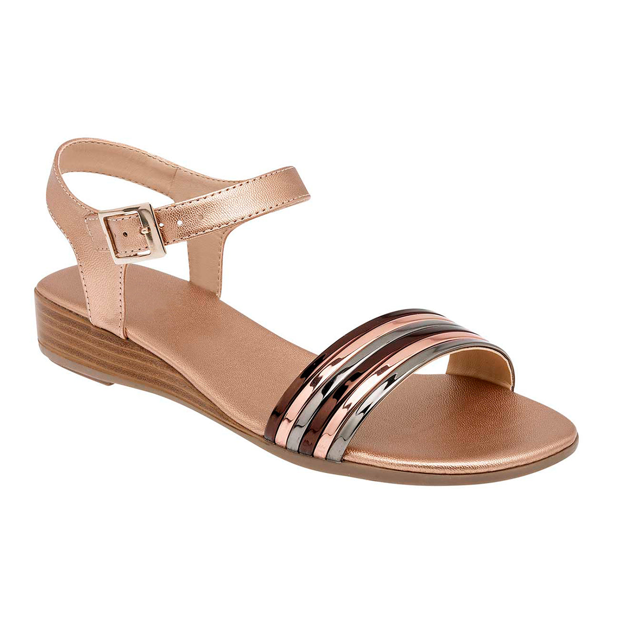 Sandalias de Piso Rbcollection color Oro para Mujer