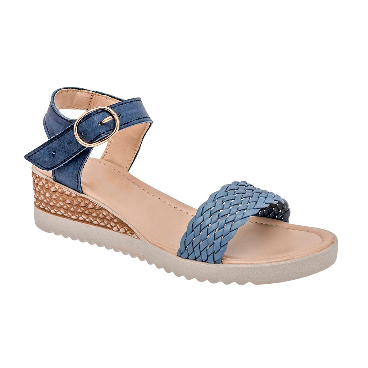 Sandalias con Plataforma RBCollection 108137 Azul para Mujer