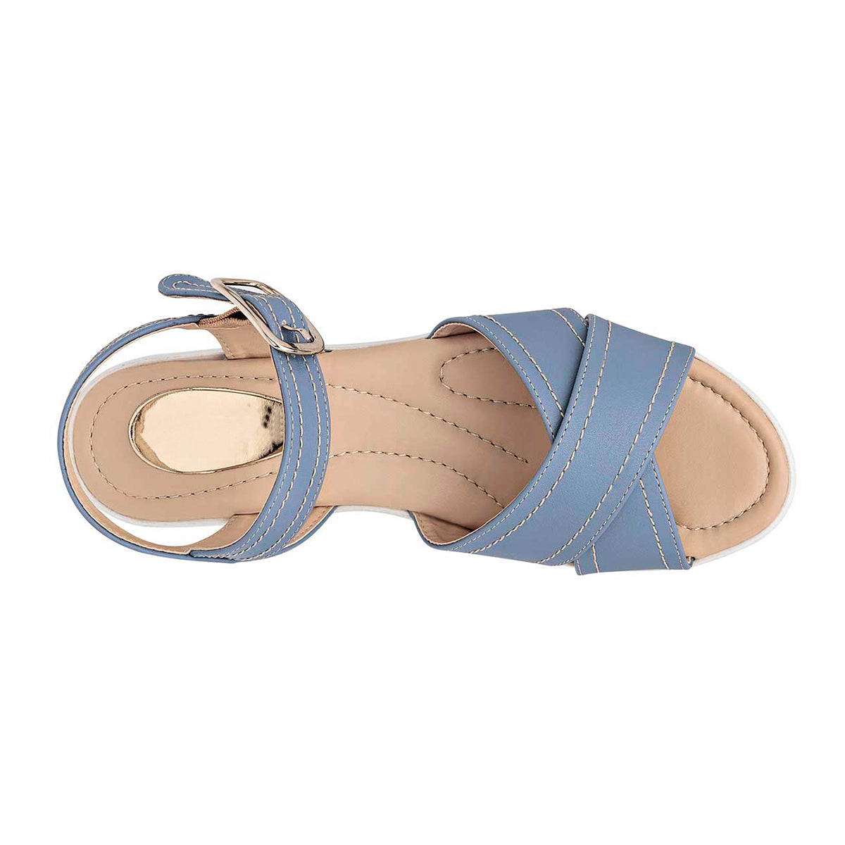 Foto 4 pulgar | Sandalias Con Plataforma Rbcollection Exterior Sintético Color Azul