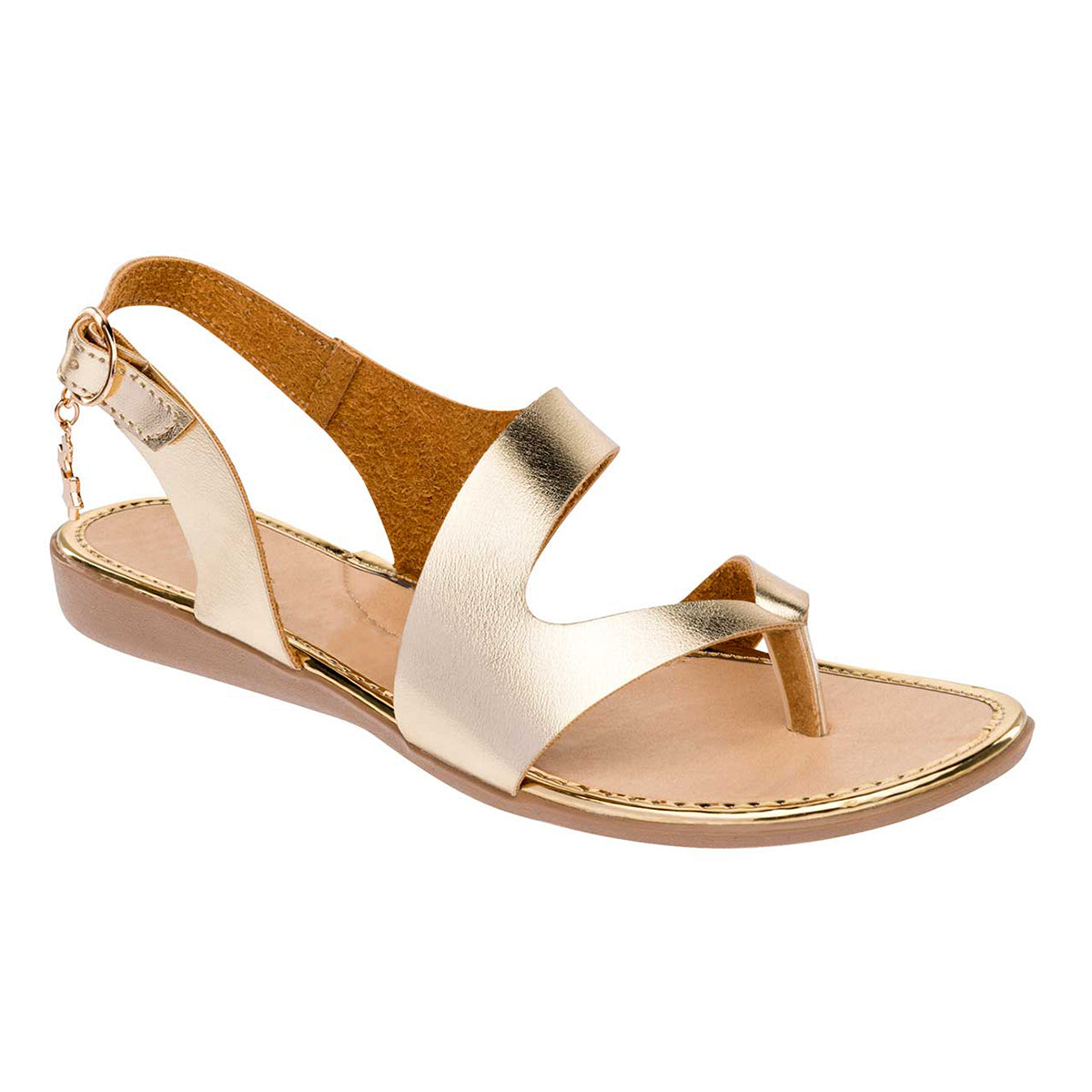 Foto 1 | Sandalias De Piso Rbcollection Exterior Sintético Color Oro