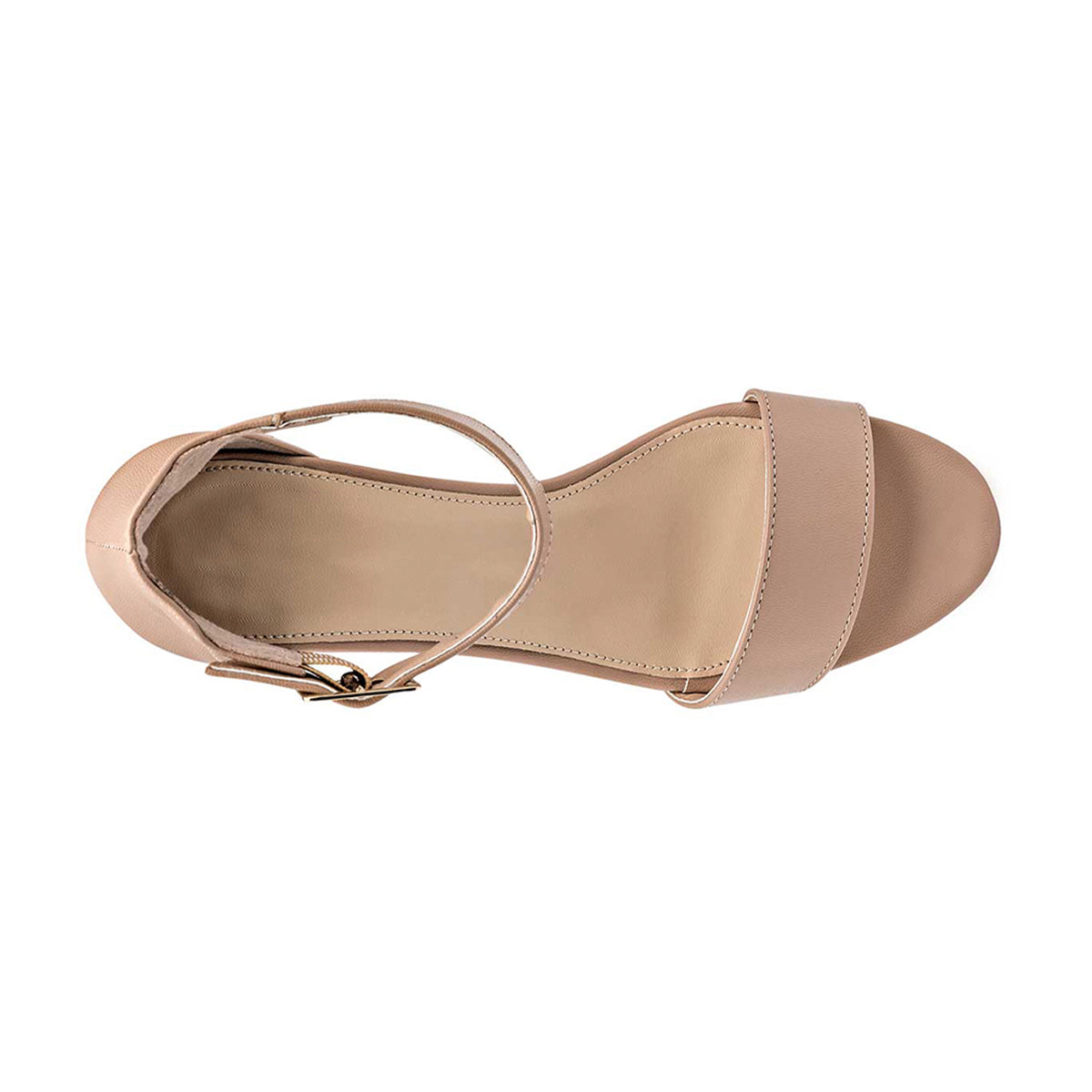 Foto 4 pulgar | Sandalias de Tacón RBCollection 94308 Beige para Mujer