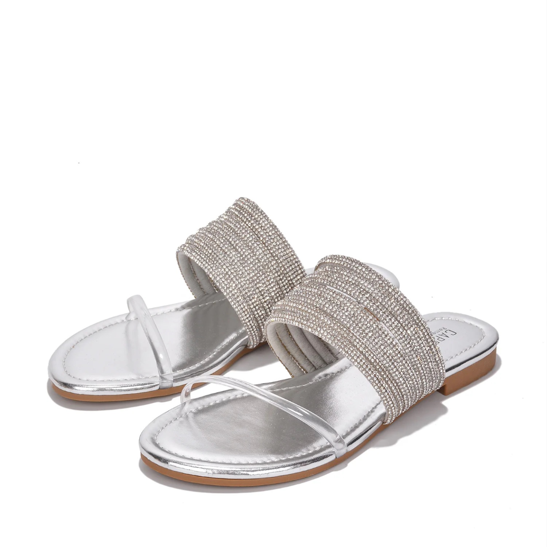 Foto 2 | Sandalias General Candyfloss color Plata para Mujer