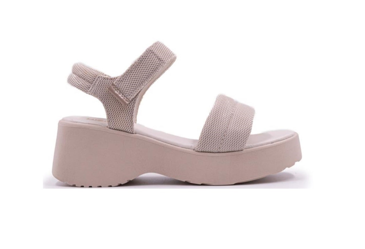 Foto 1 | Sandalias Hispana 014204 Grises para Mujer