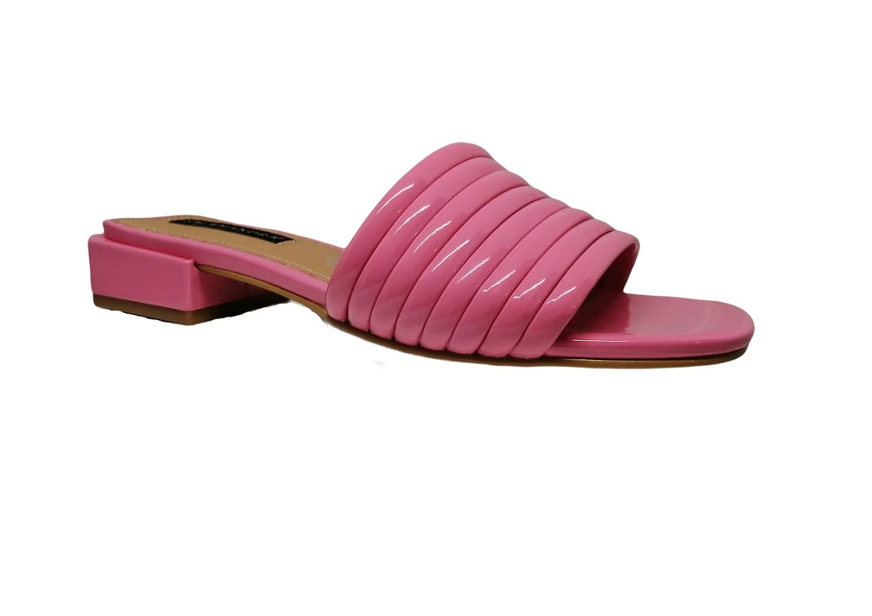 Sandalias de Charol con Tacón Salamandra 230-3656 Rosas