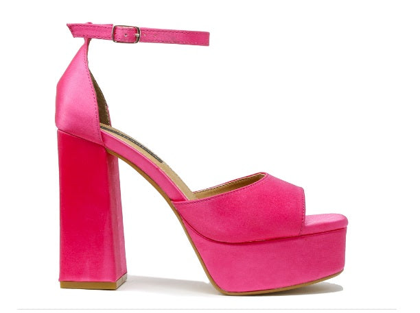 Foto 2 pulgar | Sandalias con Tacón y Plataforma Salamandra 259-3761 Rosas para Mujer
