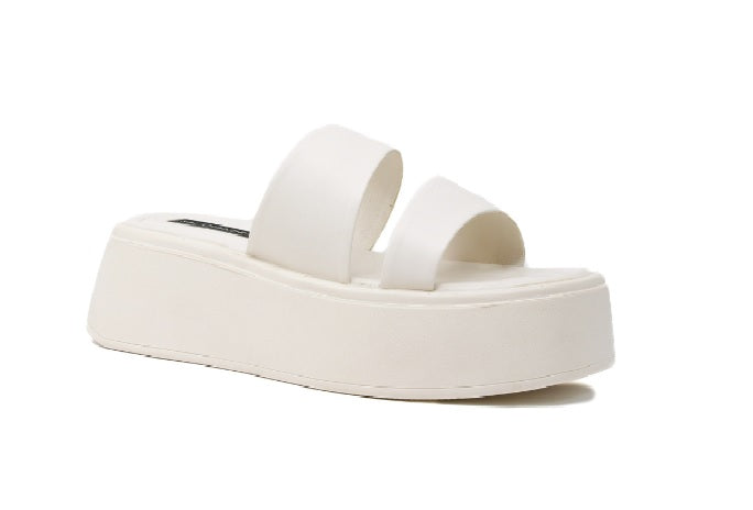 Foto 2 pulgar | Sandalias con Plataforma Salamandra 257-3747 Blancas para Mujer