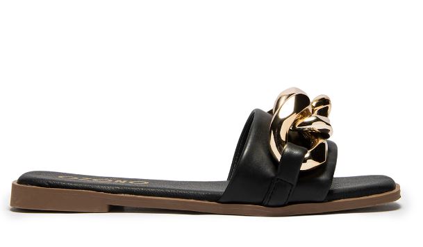 Foto 2 pulgar | Sandalias Ozono Negro para Mujer