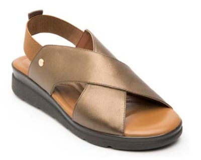 Foto 1 | Sandalias Flexi 124201 Bronce para Mujer