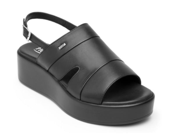 Foto 1 | Sandalias Flexi 115306 Negras para Mujer