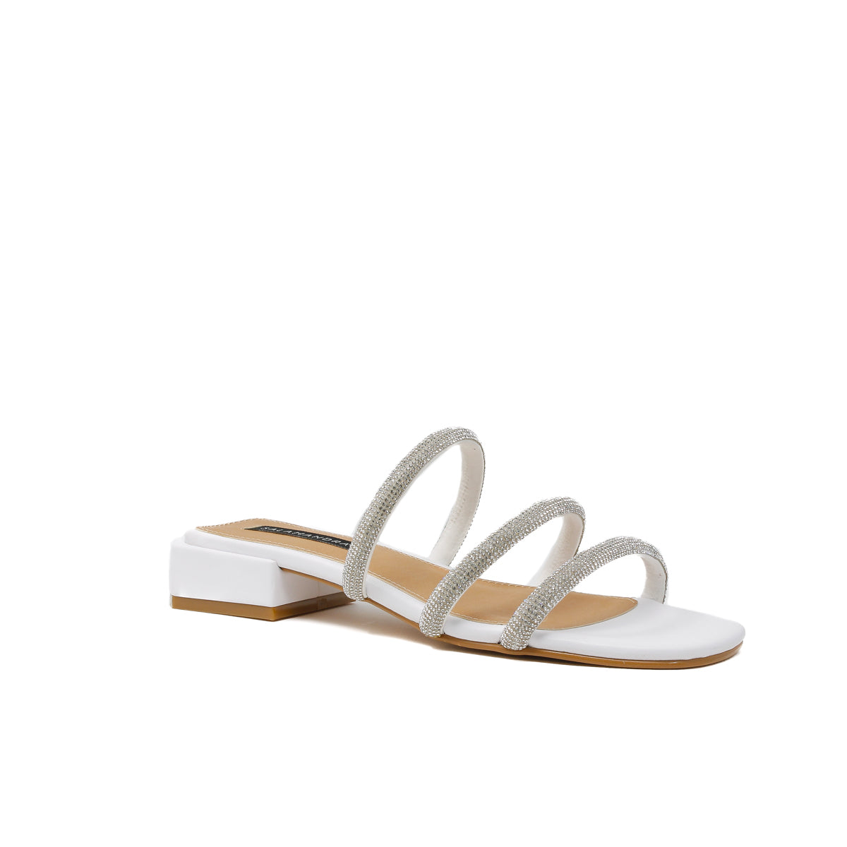 Sandalias con Tacón Salamandra 230-3658 Blancas