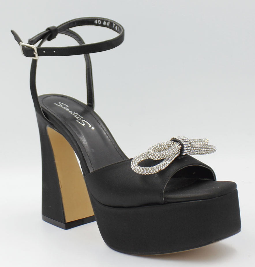 Foto 2 pulgar | Sandalias con Tacón y Plataforma Danae Núñez SE 60-741 Negras