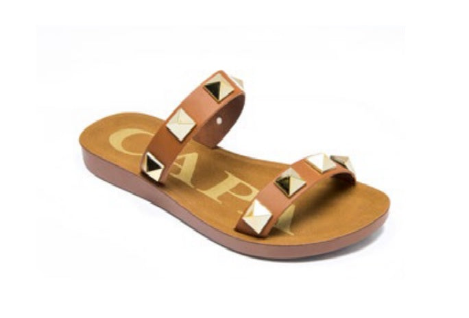 Sandalia Capa de Ozono Camel para Mujer