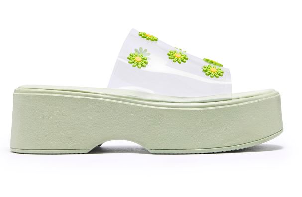 Foto 2 pulgar | Sandalias de Plataforma Ozono para Mujer Blancas