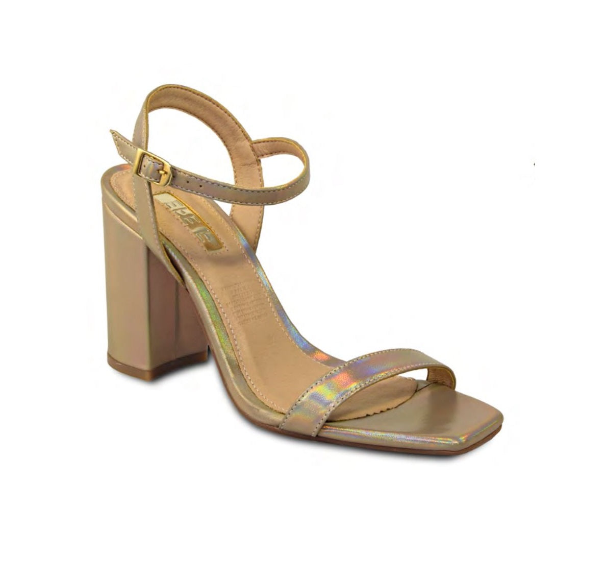 Sandalias de Tacón Efe color Dorado para Mujer