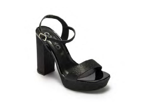 Foto 1 | Sandalias con Tacón Capa de Ozono 630401 Negras para Mujer