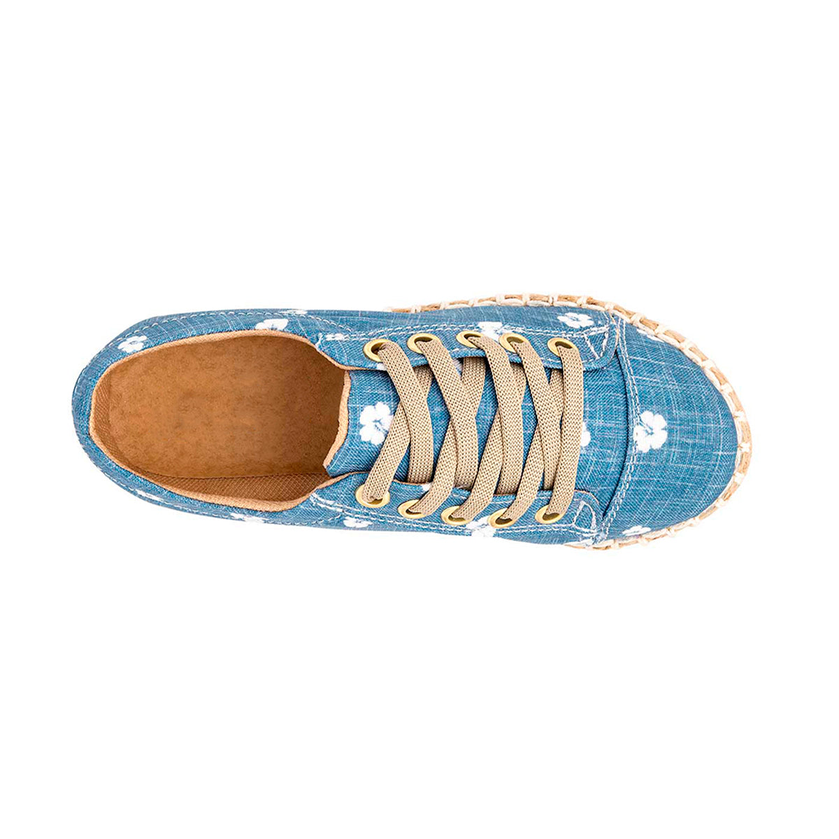 Foto 2 | Zapato Oxfords Rbbasics 3502 color Azul de Mezclilla Exterior Textil para Mujer