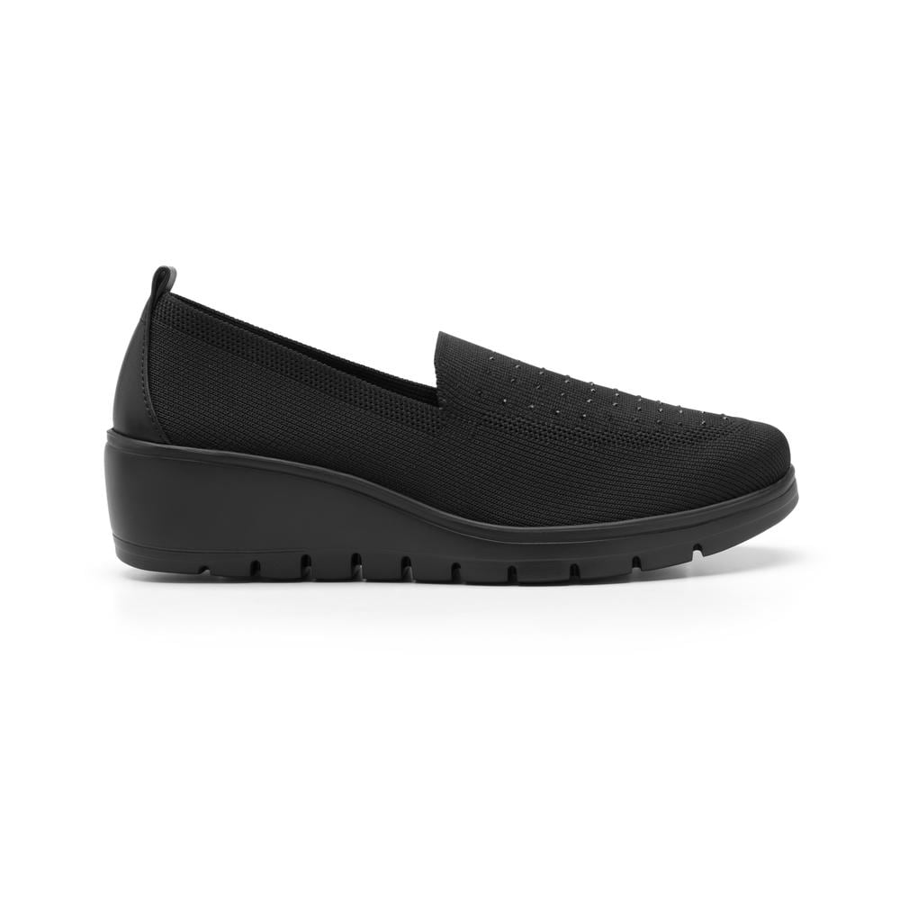 Zapato Flexi Mujer Estilo 104817 Con Plataforma Negro Color Negro