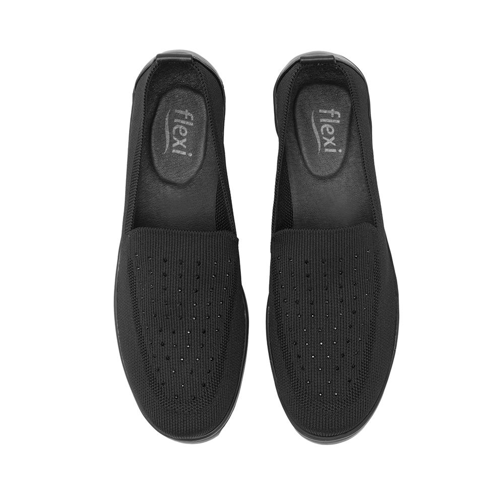 Foto 5 pulgar | Zapato Flexi Mujer Estilo 104817 Con Plataforma Negro Color Negro