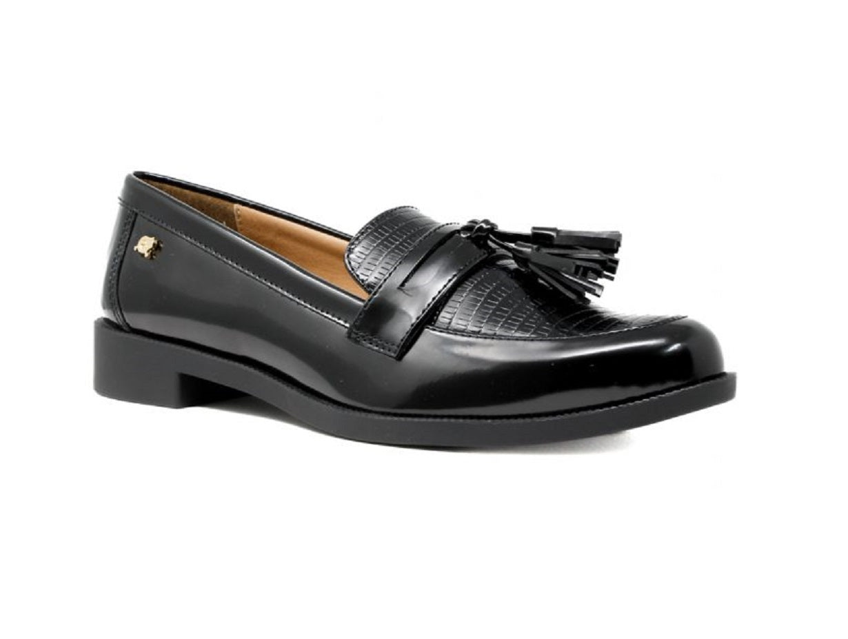 Foto 1 | Zapatos Salamandra 86-3325 color Negro Lagarto A. Brillo Casual