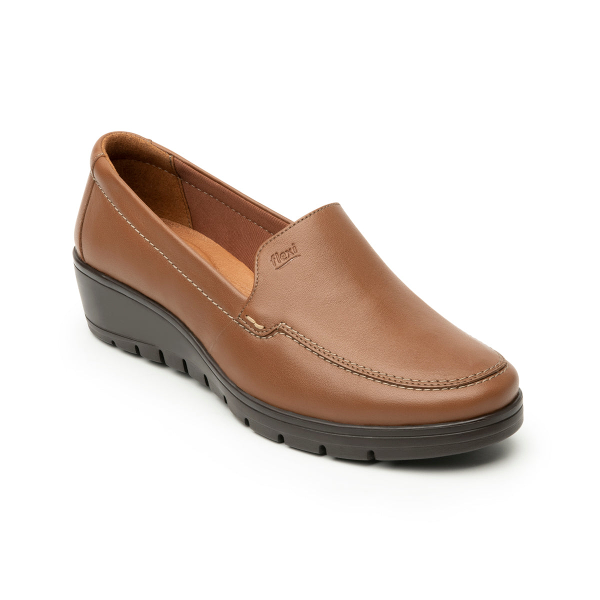 Zapatos Comfort Flexi color Café para Mujer