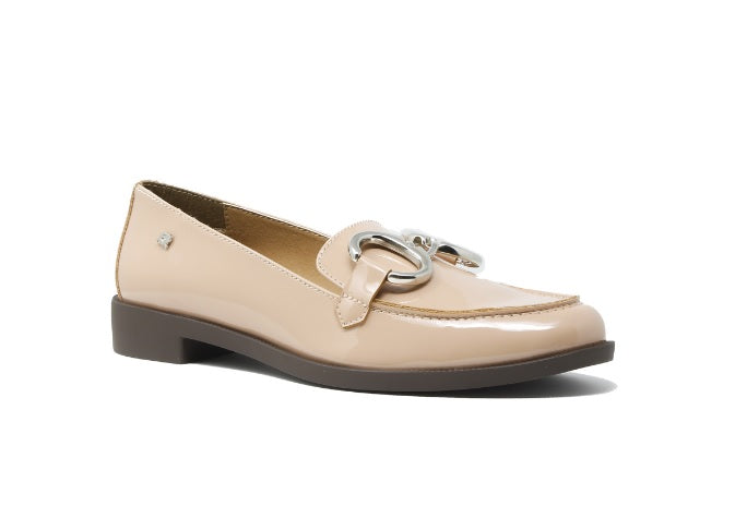 Zapatos Salamandra 86-3705 color Beige Charol Casual