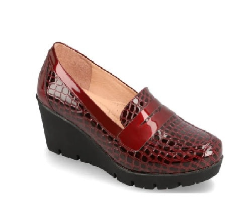 Foto 2 pulgar | Zapatos Oxford Manet Casuales Rojos