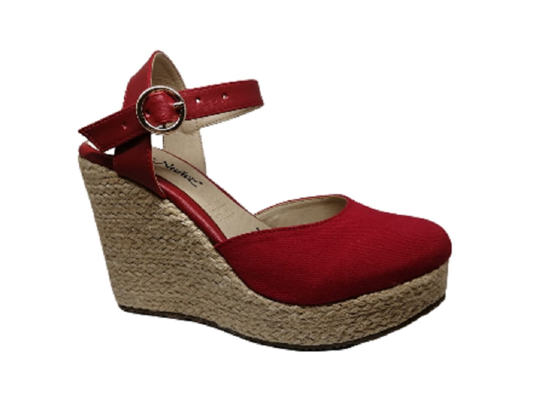 Sandalias con Plataforma Danae Núñez YS 000411 Rojas para Mujer