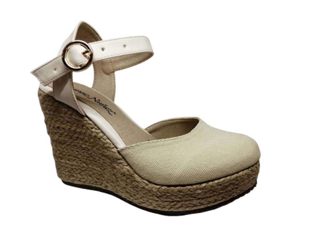 Sandalias de Tacón Danae Nuñez color Beige para Mujer