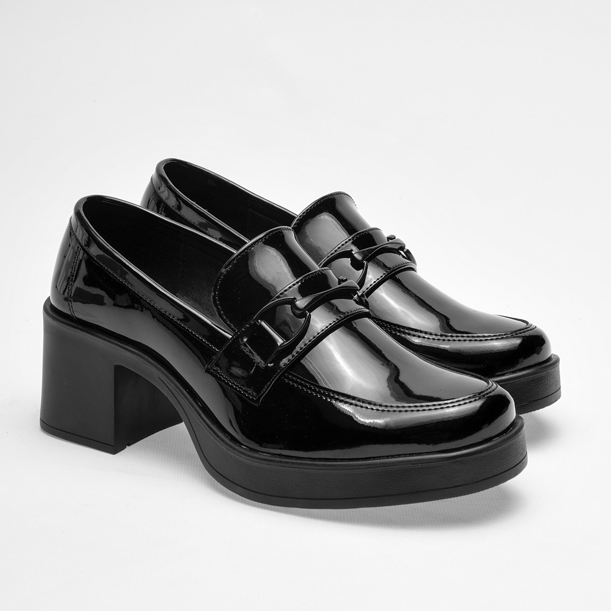 Foto 2 | Zapatos de Charol Green Love  121806-e Negros para Mujer