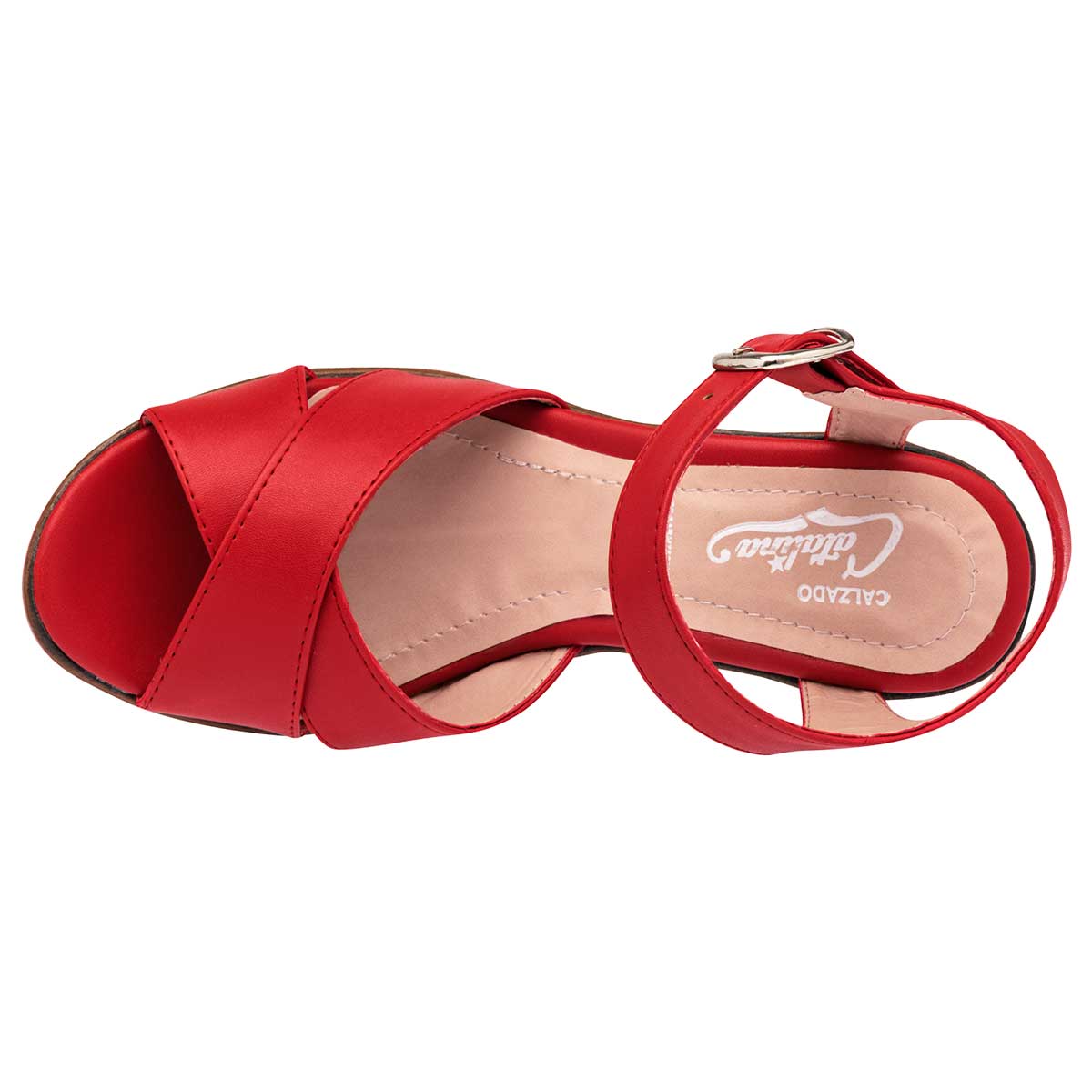 Foto 3 pulgar | Zapatos Catalina Rojo Código 118244-1 para Mujer