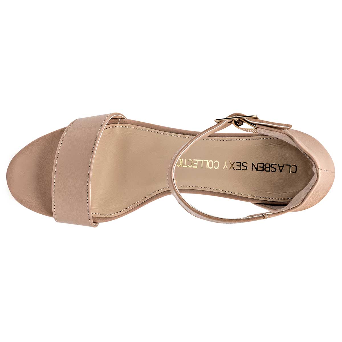 Foto 2 | Sandalias Clasben 94308-1 Beige para Mujer