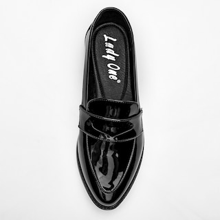 Foto 2 | Zapatos Oxford Lady One para Mujer Negros de Charol