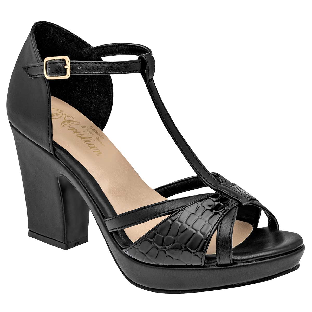 Sandalias D'Cristian Negras para Mujer