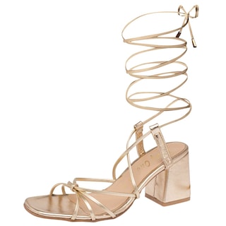 Foto 1 | Sandalias Lady One Doradas para Mujer