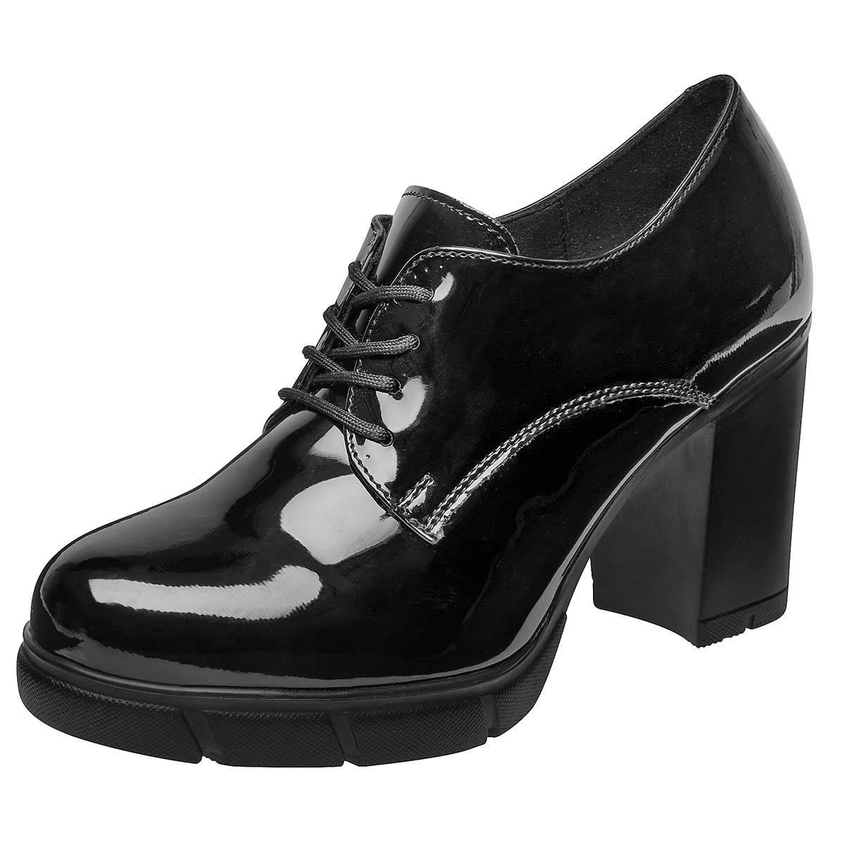 Zapatos Green Love Negro Charol Código 112267-1 Para Mujer