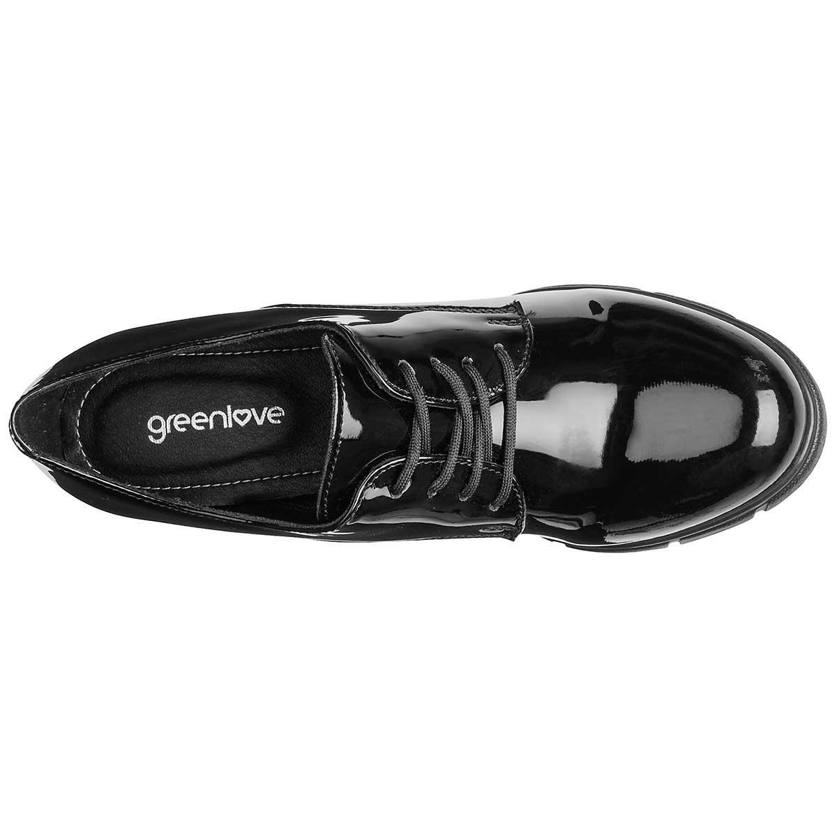 Foto 2 | Zapatos Green Love Negro Charol Código 112267-1 Para Mujer