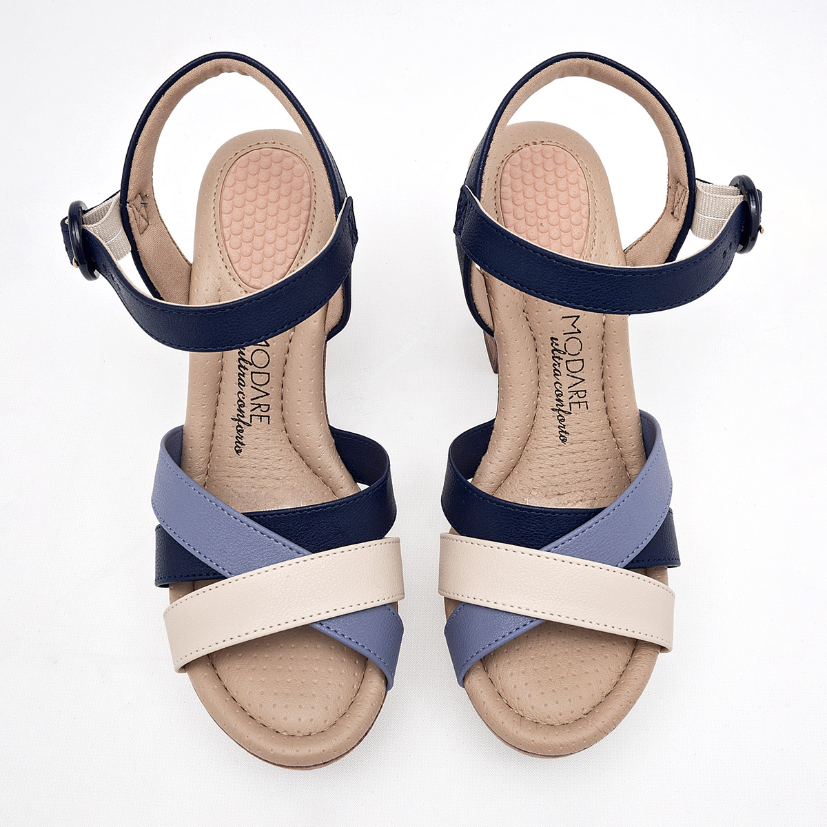 Foto 4 pulgar | Sandalias Modare 124681-e Azul Marino para Mujer