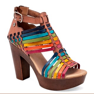 Foto 1 | Zapatos Mora Tierra Camel Multicolor para Mujer