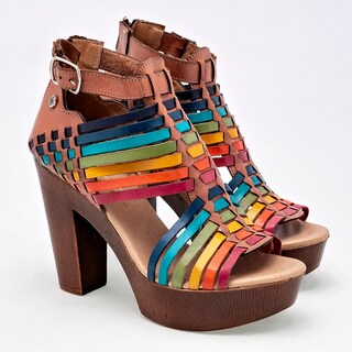 Foto 2 | Zapatos Mora Tierra Camel Multicolor para Mujer
