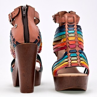 Foto 3 | Zapatos Mora Tierra Camel Multicolor para Mujer