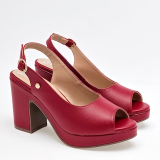 Foto 2 | Zapatos para Mujer Etnia Rojos 126058-e
