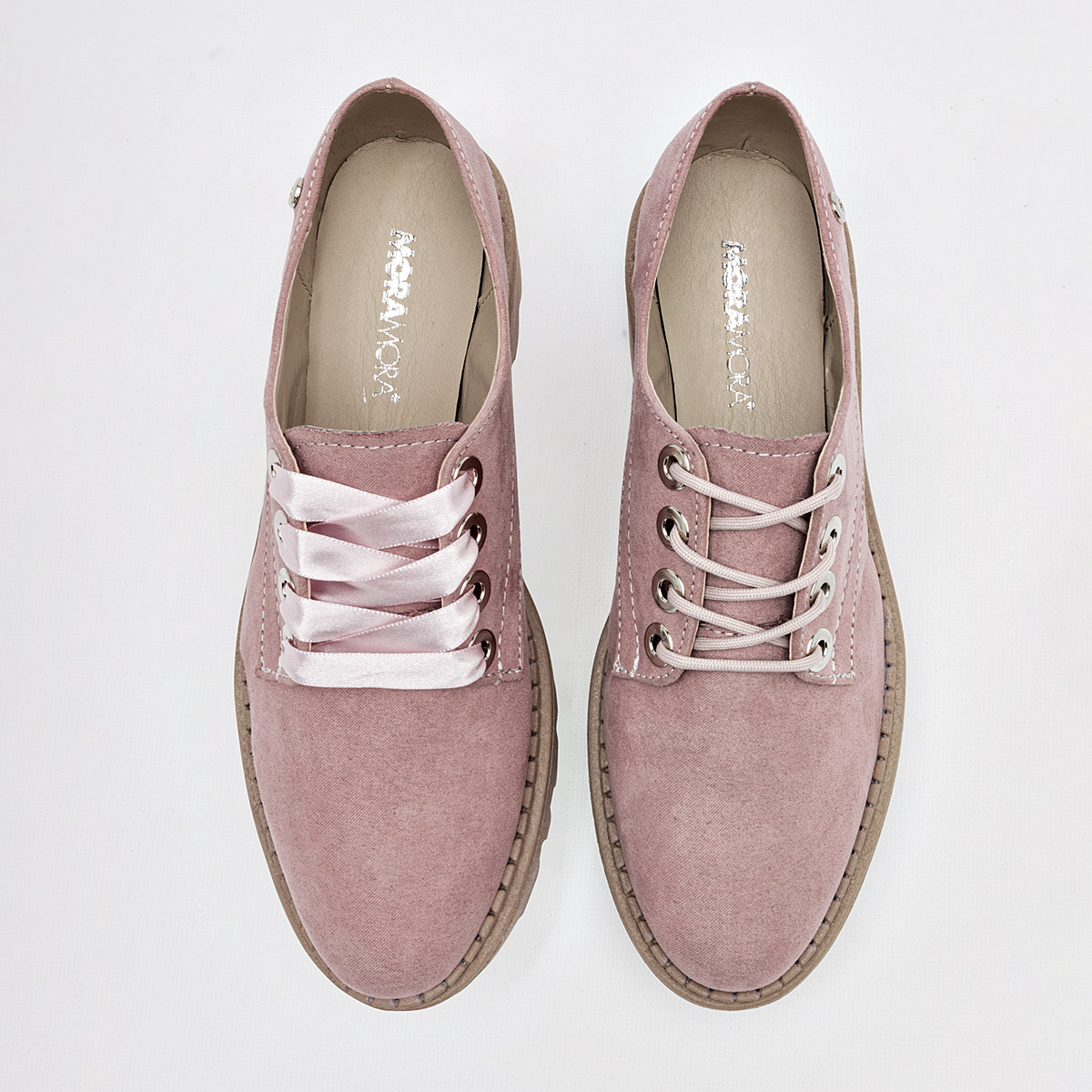 Foto 4 pulgar | Zapatos Moramora 126935-e Rosa para Mujer
