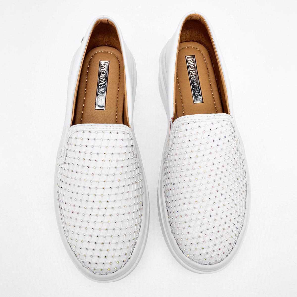 Foto 3 | Zapatos Moramora 125542-e Blancos para Mujer