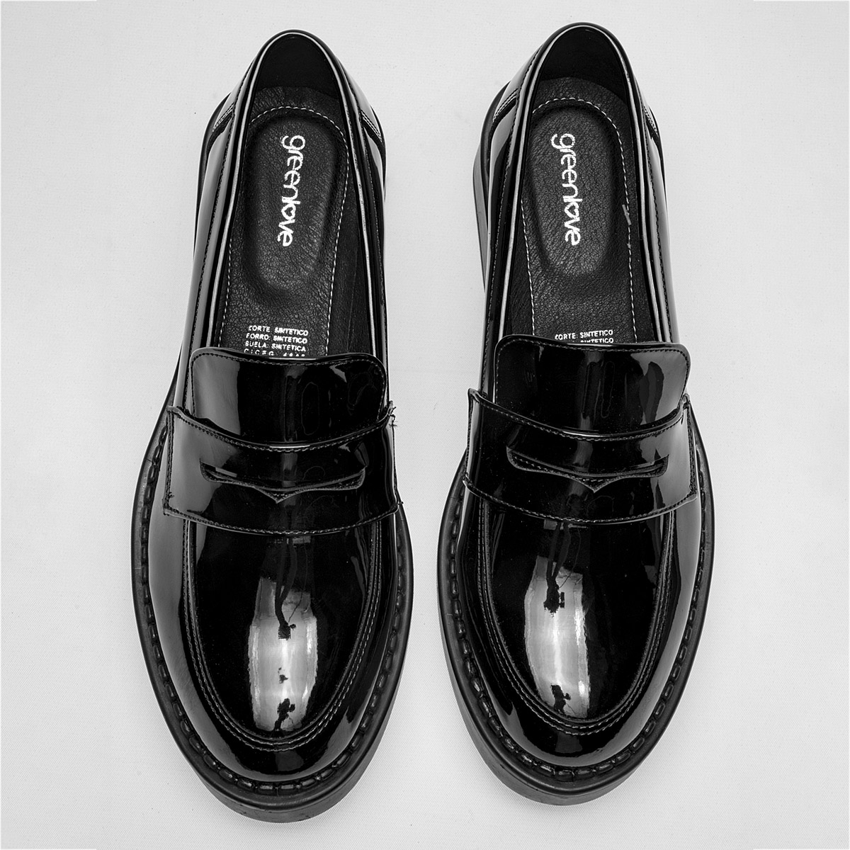 Foto 3 | Zapatos de Charol Green Love 120333-1 Negros para Mujer