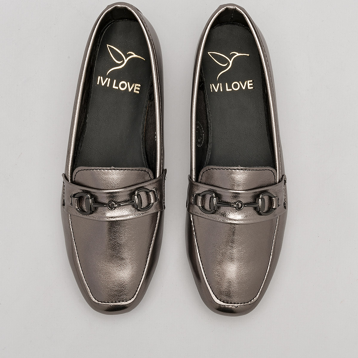 Foto 4 pulgar | Zapatos Ivi Love Gris Metálico para Mujer