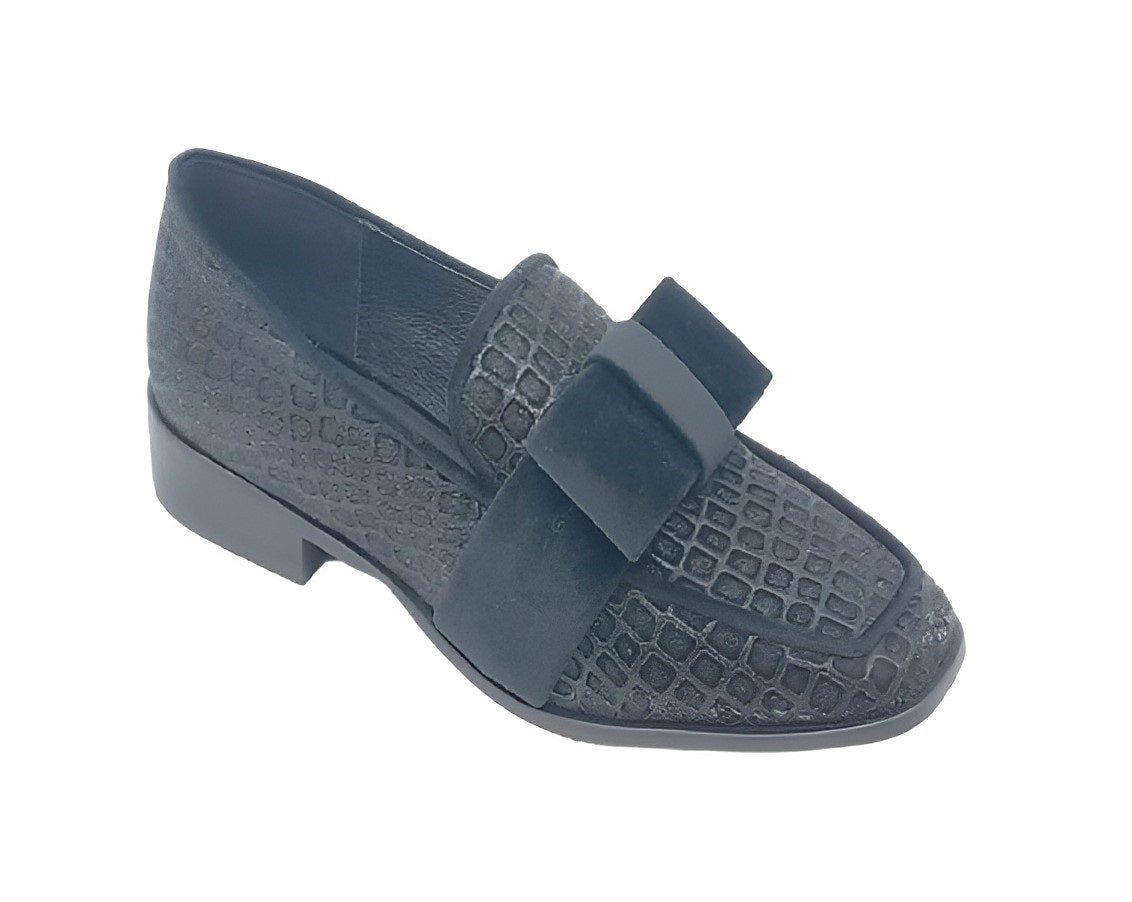 Danae Nuñez Dv O222250 Color: Croco Verso Negro  Casual