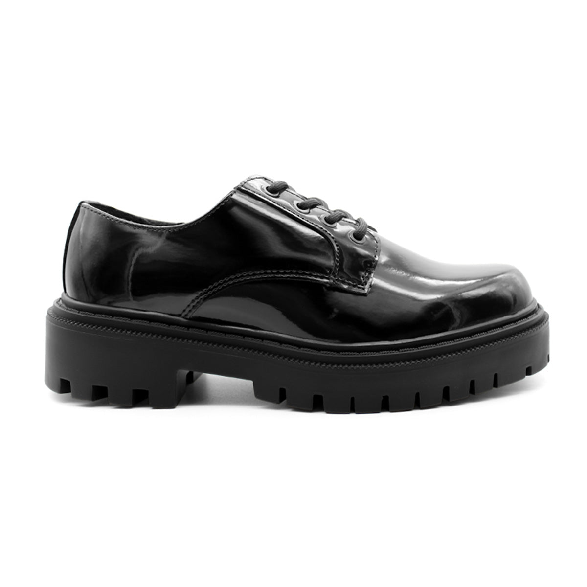 Foto 3 pulgar | Zapatos Oxfords RBCollection Charol Negros para Mujer